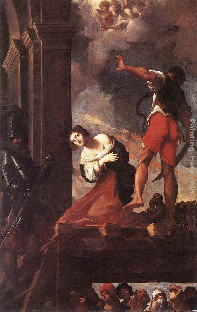 The Martyrdom of St Margaret painting - Lodovico Carracci The Martyrdom of St Margaret art painting